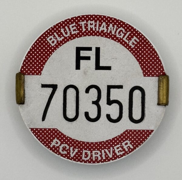 PCV Drivers badge FL 70350 ‘Blue Triangle’