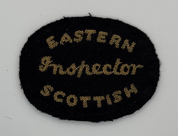 Eastern Scottish Inspectors Padded Cloth Cap Badge (circa 1970’s)