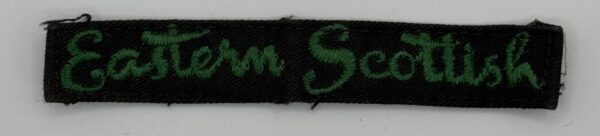 Eastern Scottish Old Scroll Style uniform blazer badge (circa 1960’s)