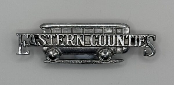 Eastern Counties Chrome Cap Badge Diver/Conductor