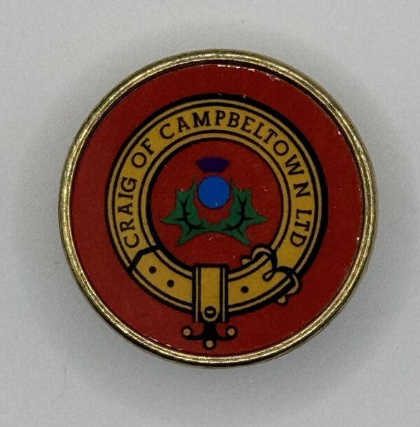 West Coast Motors Craig of Campletown lapel badge