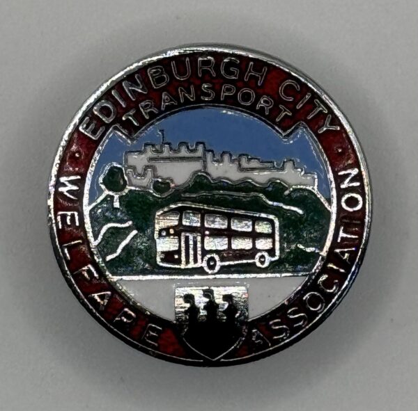 Edinburgh City Transport Welfare Association enamel lapel badge