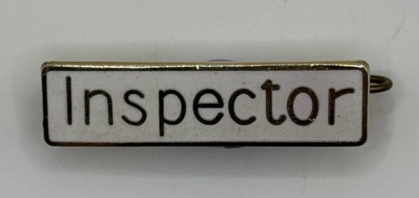 Inspectors enamel lapel badge (Bus or Railway)