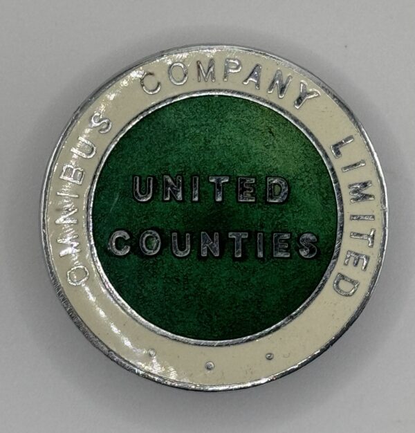 United Counties Omnibuses Ltd enamel lapel badge.