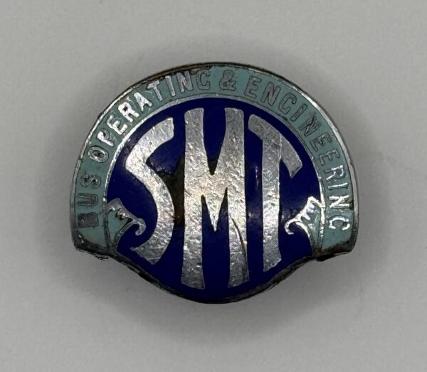 SMT Bus Operating & Engineering enamel lapel badge.