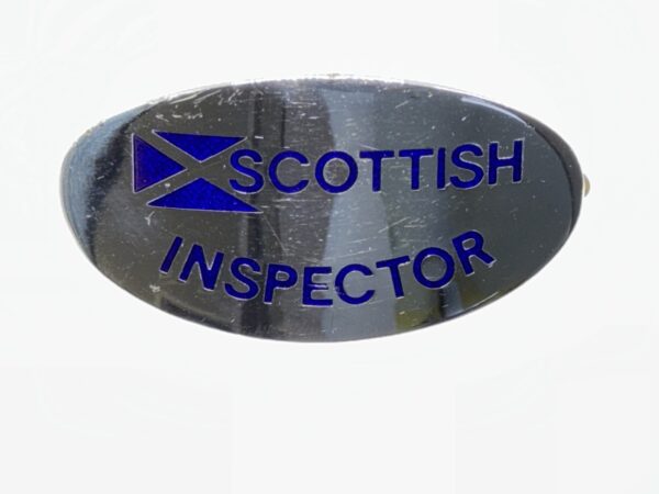 Scottish Inspectors Chrome Cap Badge