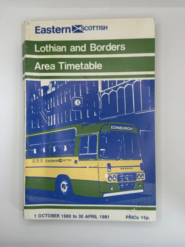 Eastern Scottish Lothian and Borders Area Timetable 1980