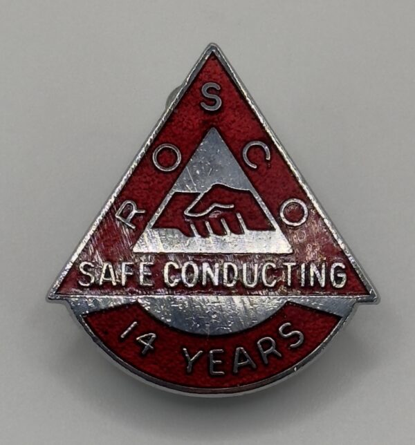 ROSCO Safe Conducting lapel Badge 14 Years