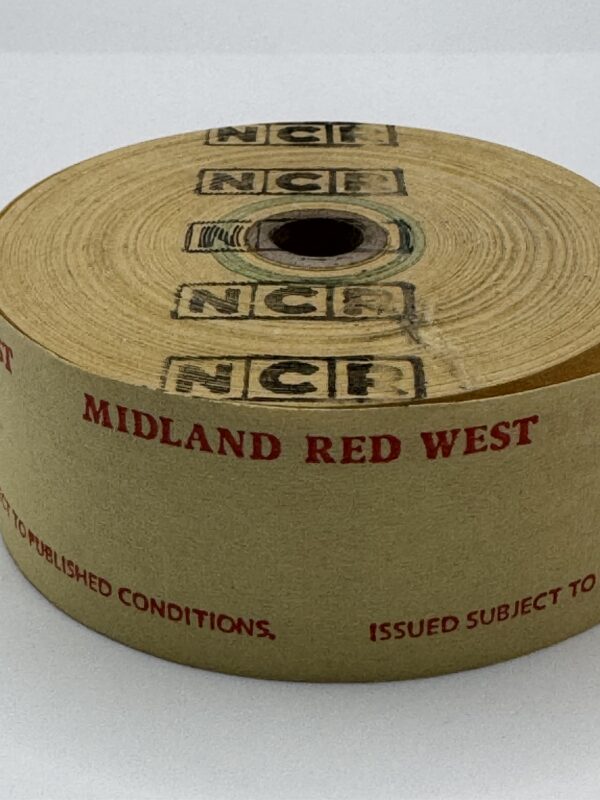 Midland Red West Roll of tickets for Setright (circa 1970’s) - Image 2