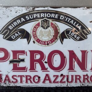 ‘Peroni’ Vintage Retro enamel wall sign